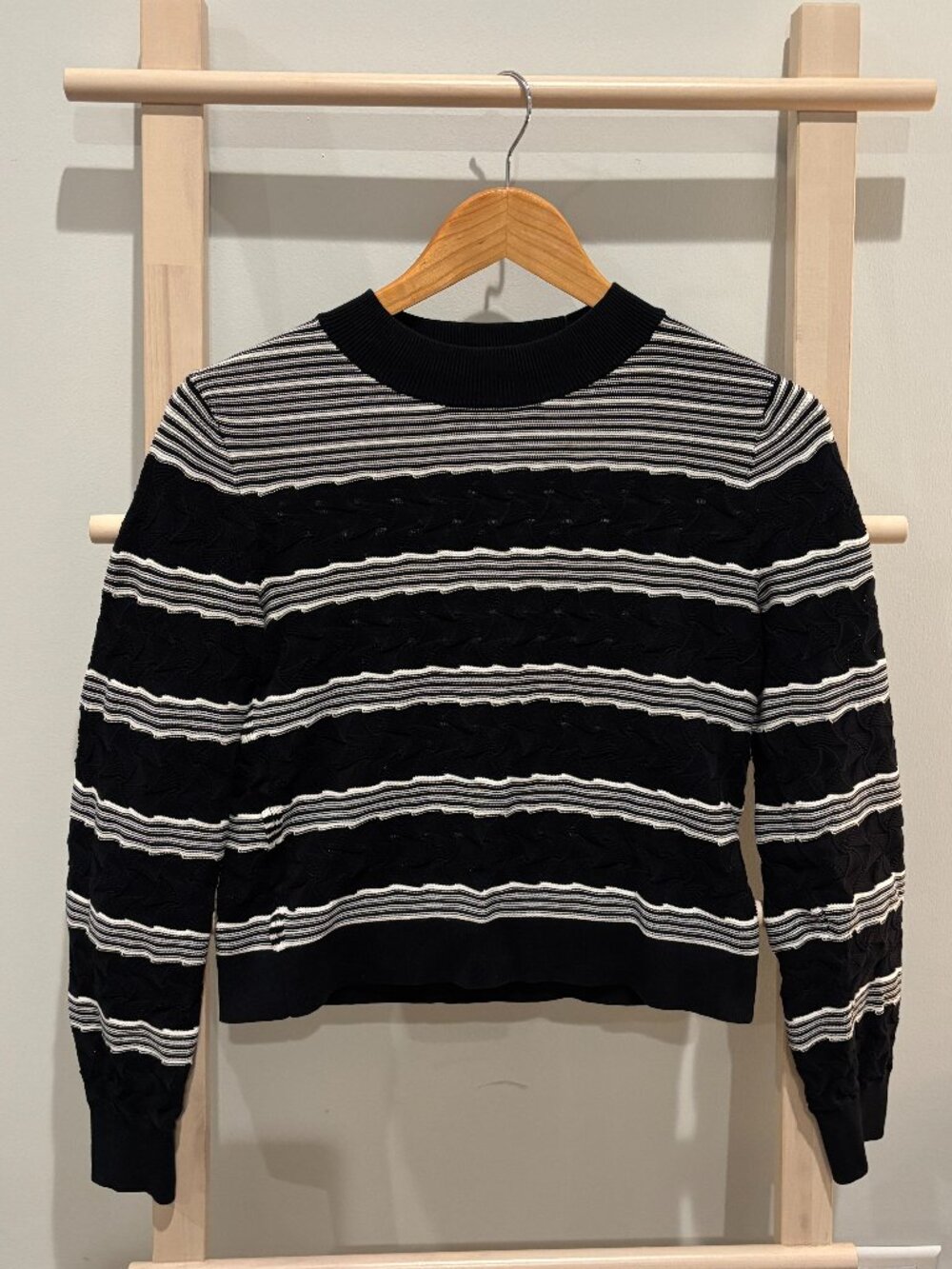 Club Monaco Striped Crewneck Sweater Size S